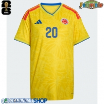 Maglie da calcio Colombia Juan Fernando Quintero #20 Prima Maglia Femminile Mondiali 2026  Manica Corta